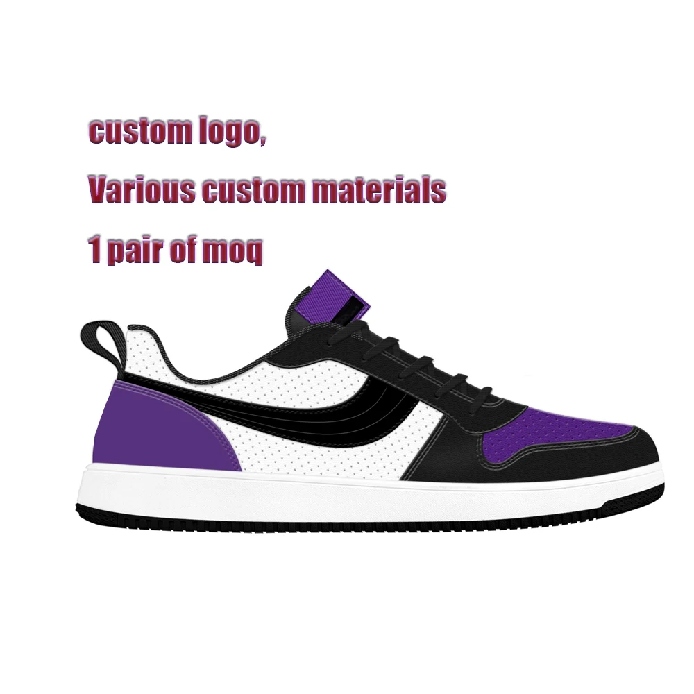 Custom Factory Skateboard Trainers Snikes White Fashion Sport Snickers Basketball Sneakers Shoes For Men