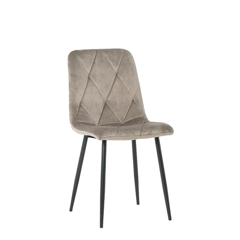 Luxury Home Furniture modern hot sale Cheap fabric upholstered dining chair with diamond type sewing