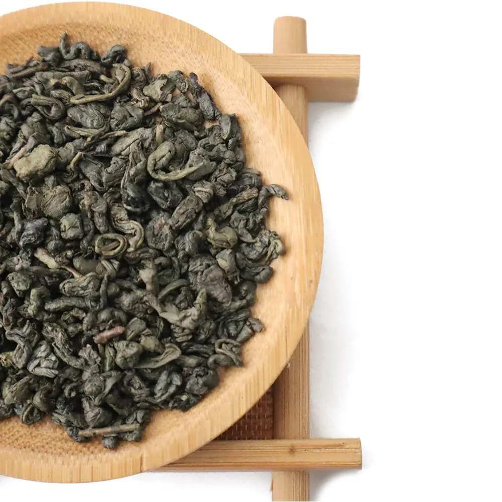 Private label free sample gunpowder green tea 3505B low priced chinese pure green tea