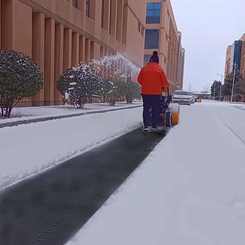 High Quality 15Hp Gasoline Concrete Sweeper New Walking behind Construction Snow Sweeper with Engine and Motor Low Price