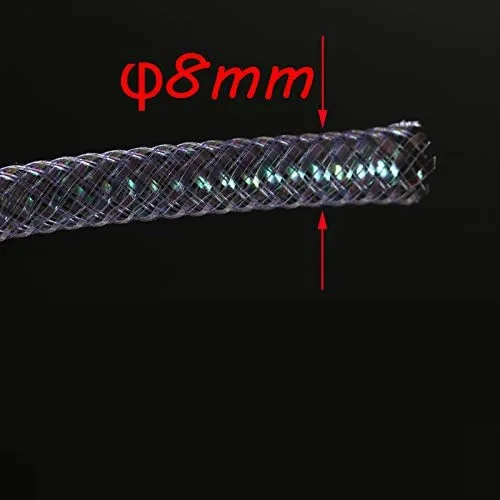 8mm Fishing Lure Shiny Cord Flashy Streamer Synthetic Braid Fly Tying Materials Hollow holographic Mylar Braid Tube