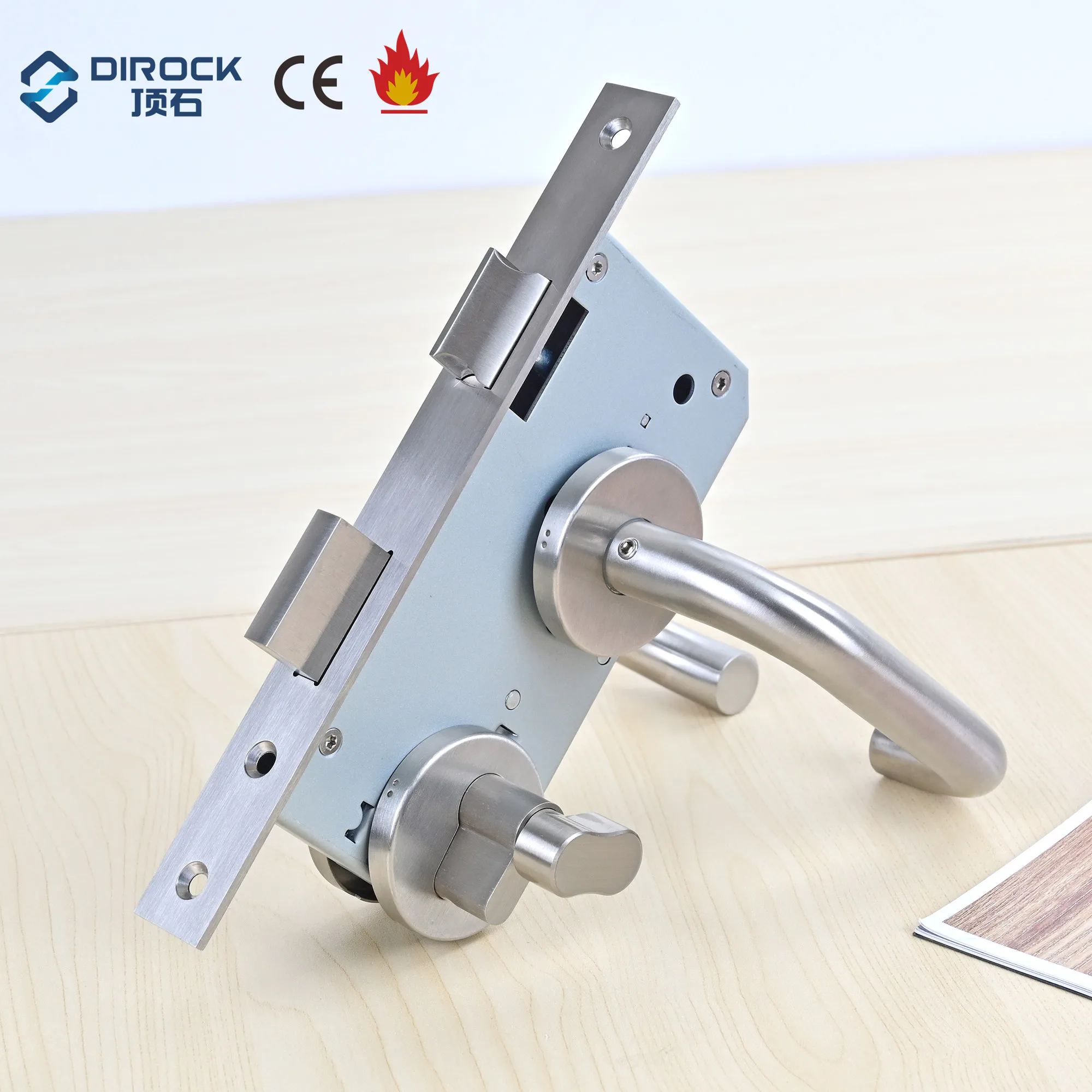 Fire Rated Door Hardware CE SS Mortise Lock Body Door Lever Handle Euro Profile Cylinder with certificates