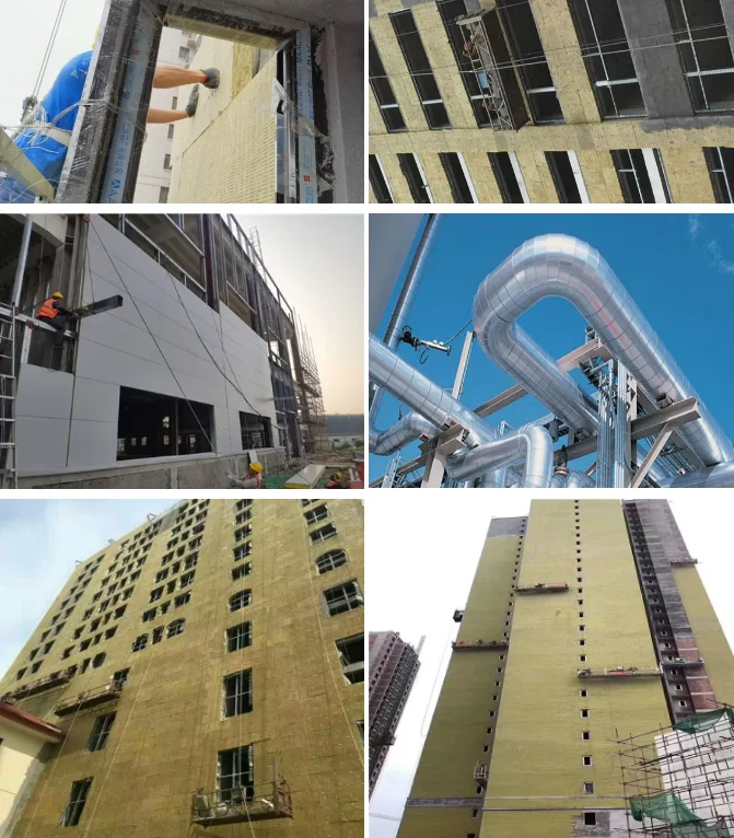 High Density Mineral Rock Wool Glass Wool Board Blanket Panel For Insulation Core