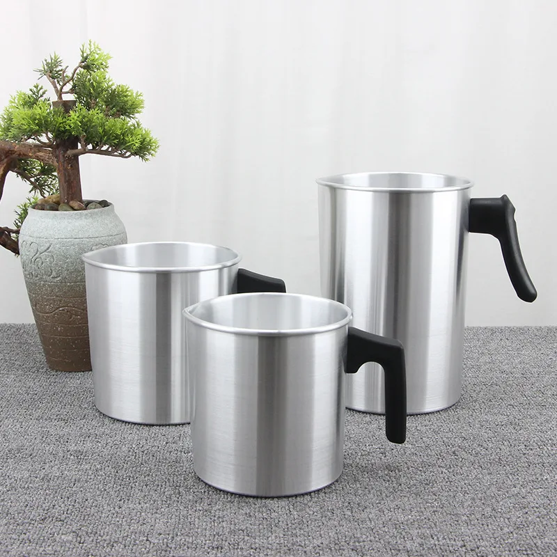 Light Candle Making Pouring Pot Handle Designed Aluminum Candle Wax Melting Pot 304 Stainless Steel Candle Making Pot