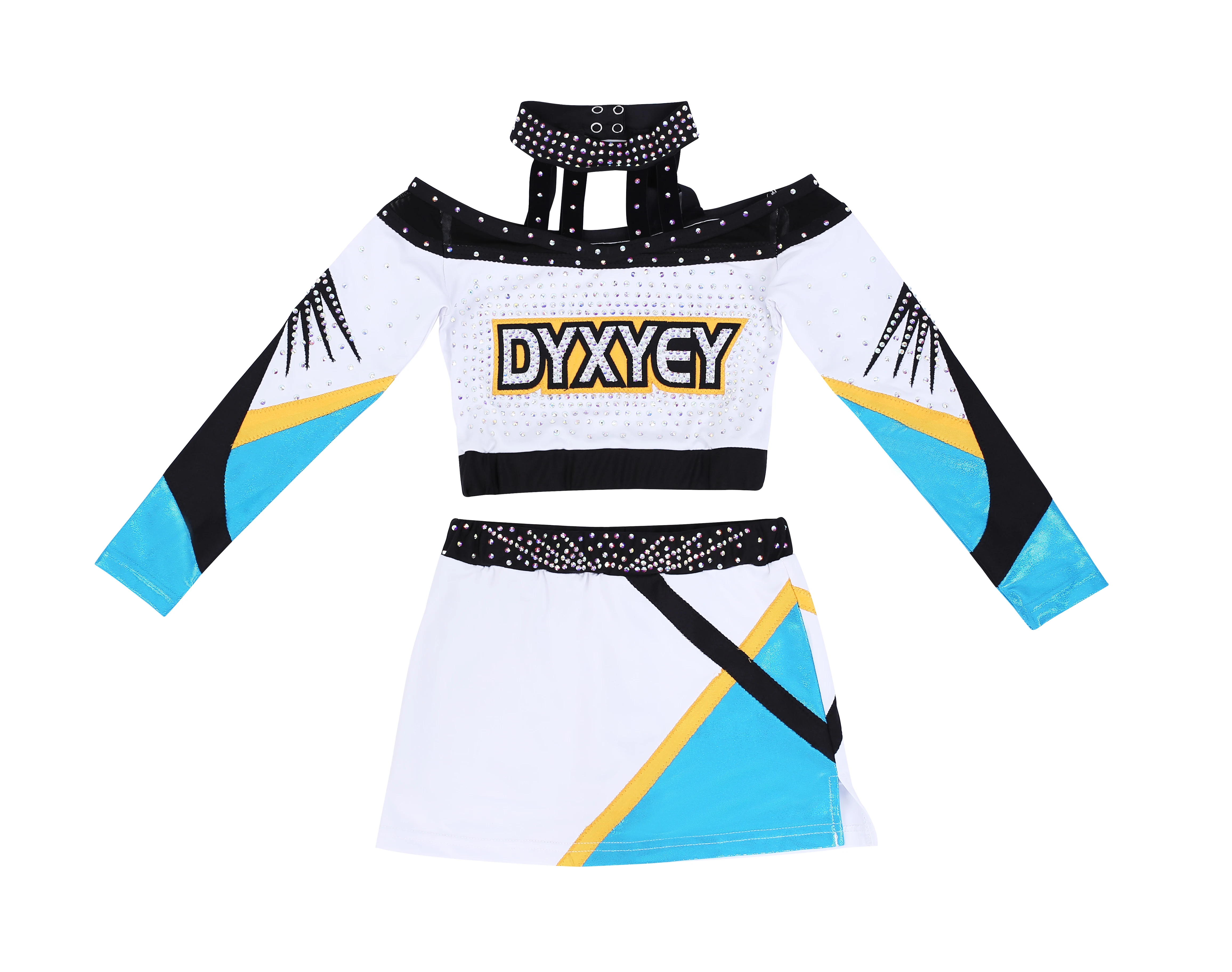 Competition Performance Studio Wear Wholesale Customized Design Cheerleader Uniforms Crop Top Cheer Kids