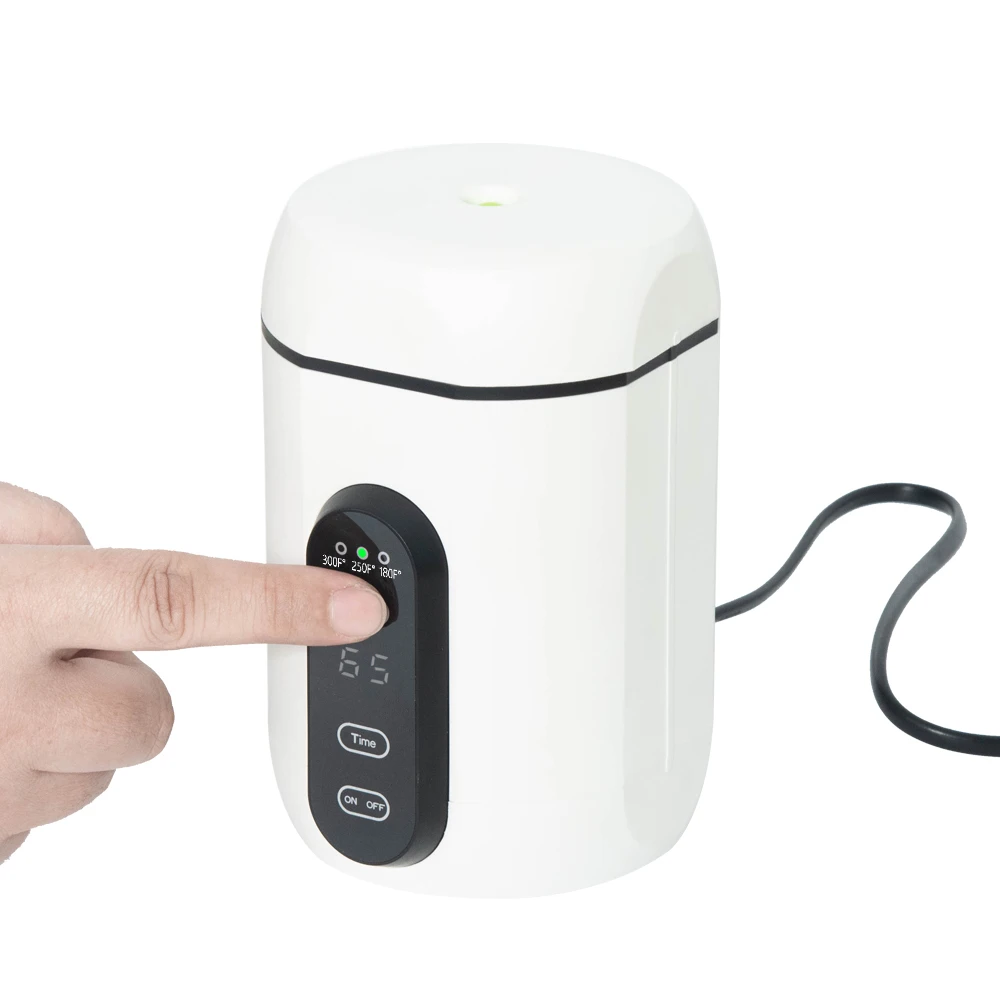 Portable Decarboxylator With Decarb Canister And Silicone Lid For Odor Protection Decarboxylating Appliance To Decarb