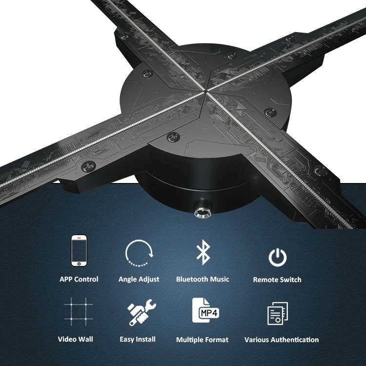 G100 Advertising 3D Hologram Fan Holographic Projector 3D Holographic Display