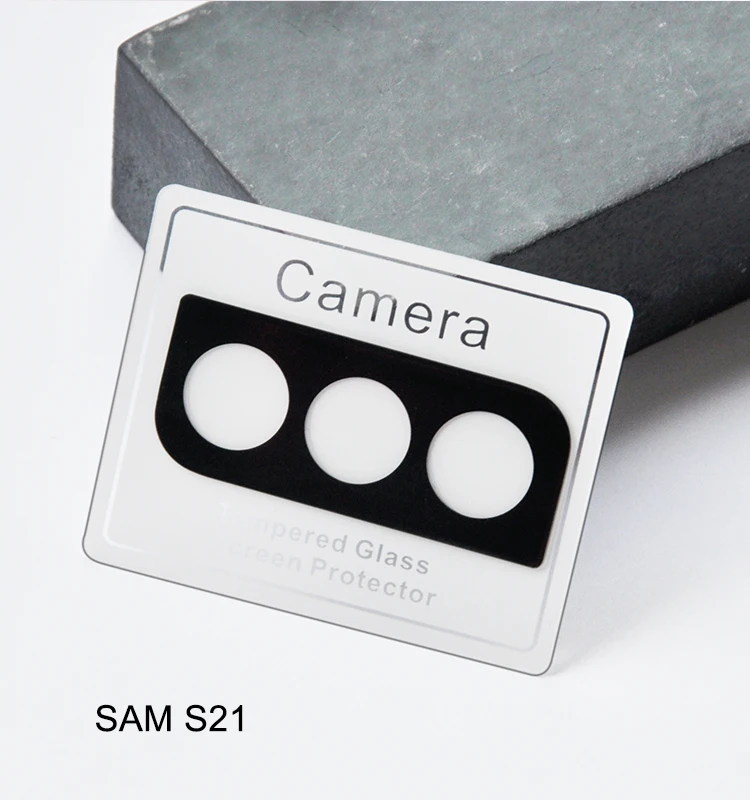 
 Гибкое закаленное стекло 9H с полным покрытием для объектива камеры, Защита экрана для Samsung S21 PLUS  