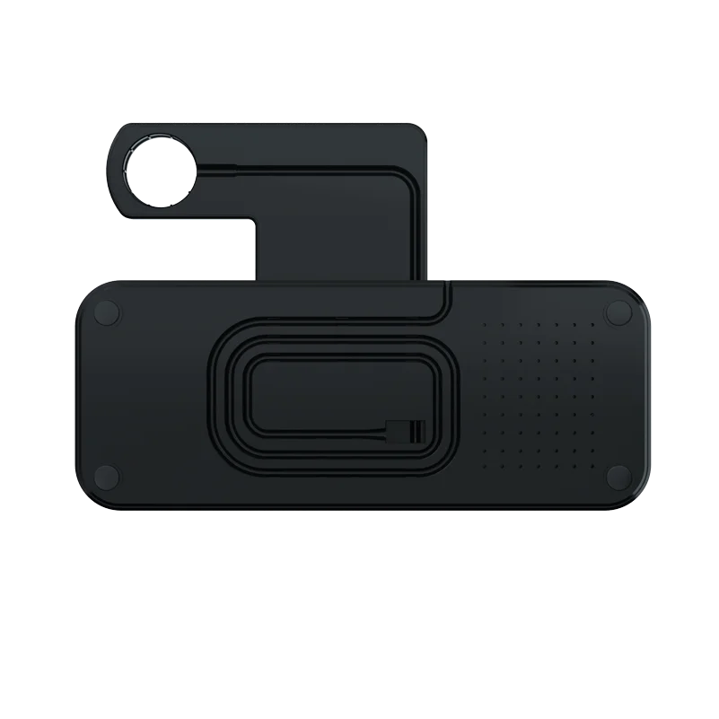 wholesales china alibaba universal qi 5 in 1 wireless watch phone charger with Cool Fan and night light