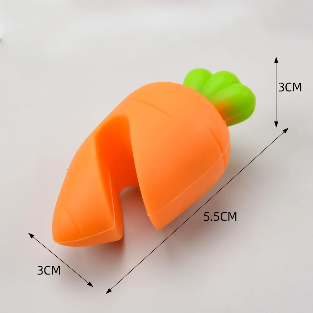BPA-Free Heat-Resistant Cute Design Silicone Chili Carrot Spill Resistant Holder Pot Clip Silicone Spoon Rest Steam