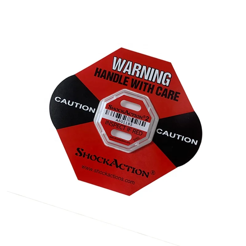 ShockAction2 Shock Indicator Impact Label Damage Sensor Label 5G to 75G Sensitive G Force ShockWatcher