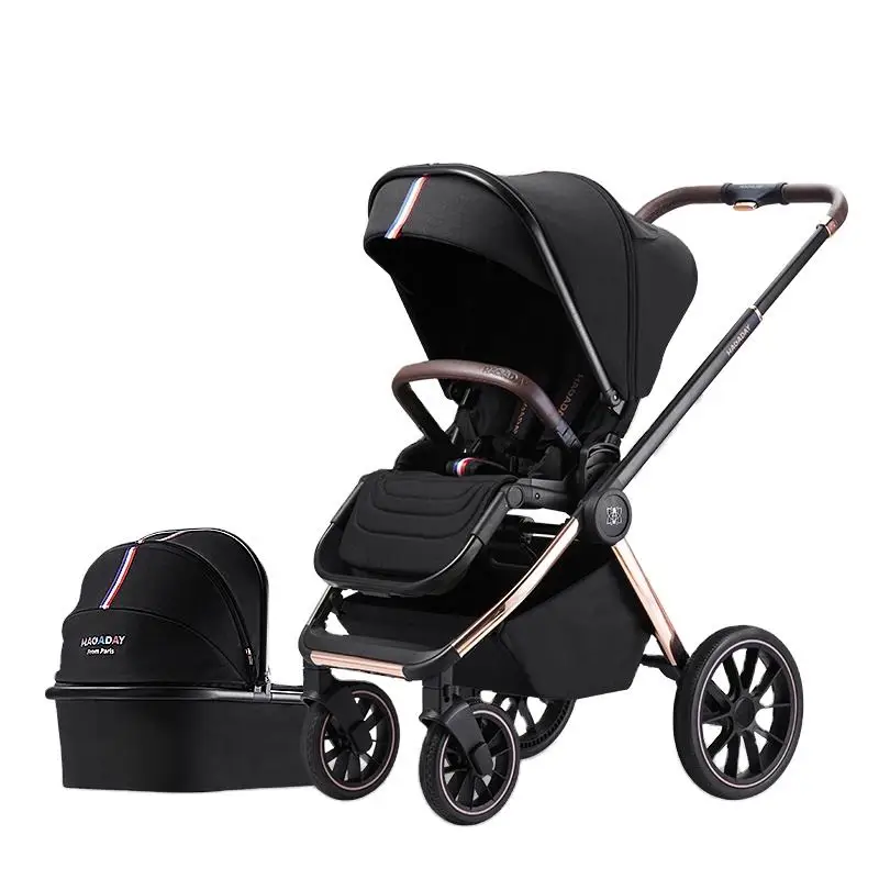 Роскошная детская коляска Babyfond 3 в 1 Система путешествий складная