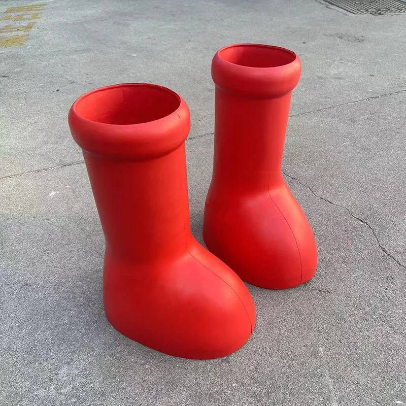 UBILILIA Fashion Latest Red Big Boot Launch 3d Printing Creativity Big Red Astro Boy Rain Snow Balloon Custom Wave Body Boot