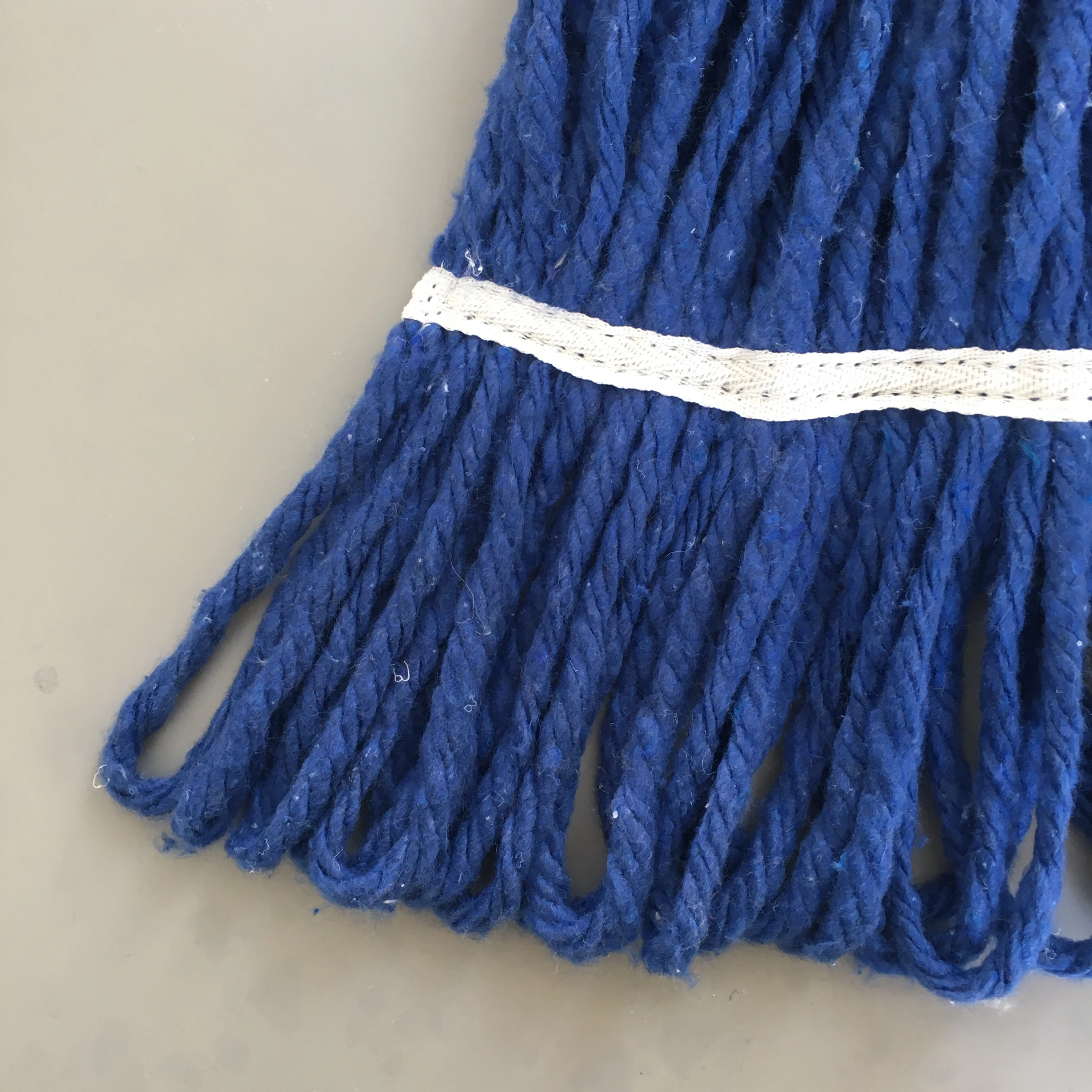 Темно-синяя хлопковая Насадка для швабры с петлей, промышленная Насадка для швабры, насадка для влажной швабры