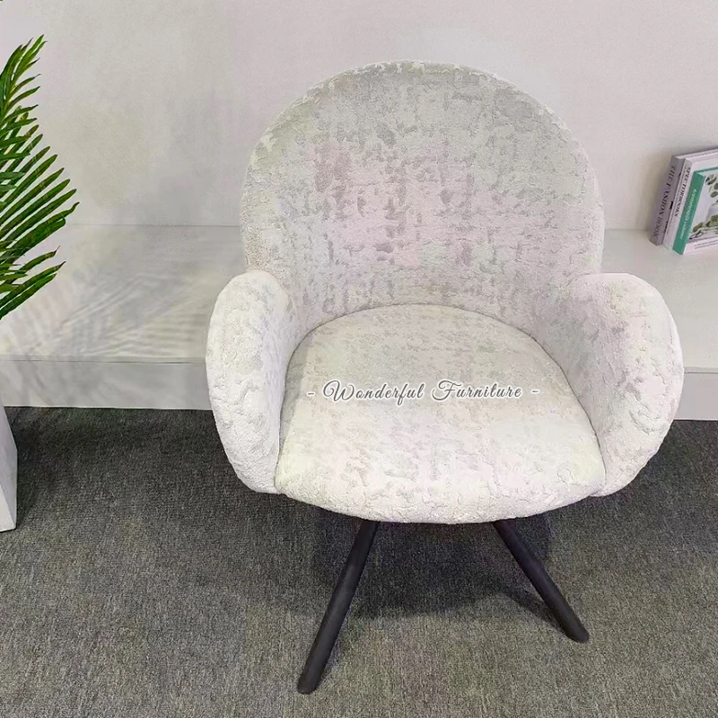 Wholesale Modern Fabric Iron Leg Chair Designer Meeting Armrest Office Chair