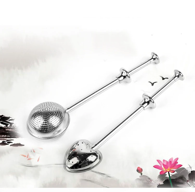 304 Stainless Steel Telescopic Tea Filter Ball Tea Strainer Filter Ball Seasoning Leakage Press Type