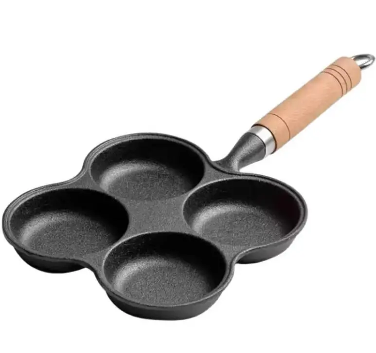 cast iron grill round flat pan