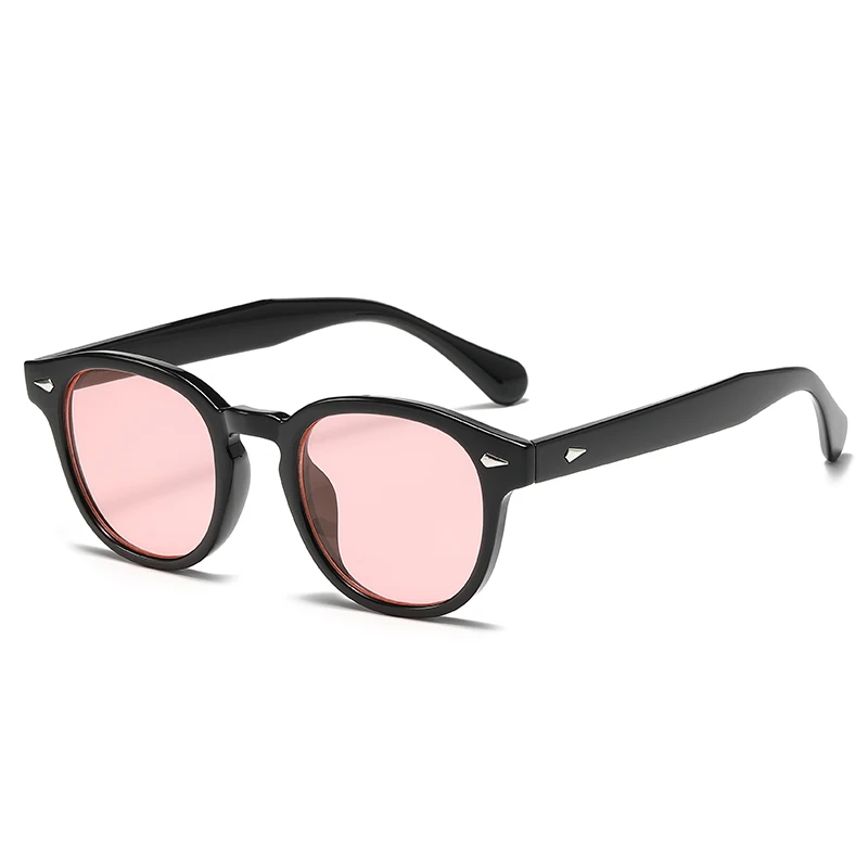 2022 Classic retro round plastic frame custom women sunglasses UV400 protection sun glasses men 5095