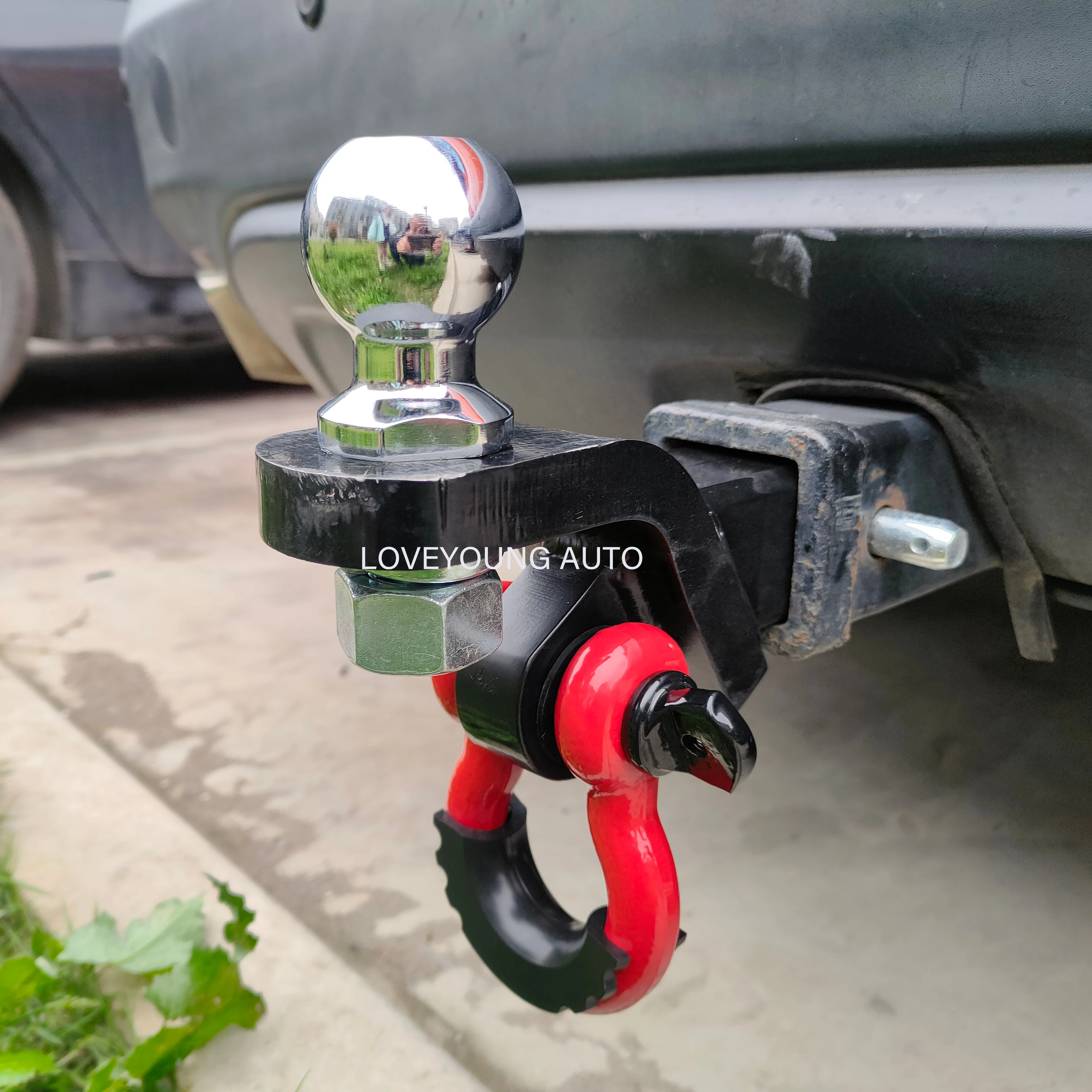 Steel Trailer Hitch Ball Mount with Trailer Ball & Hitch Pin Fits 2-Inch Receiver 7500 LBS