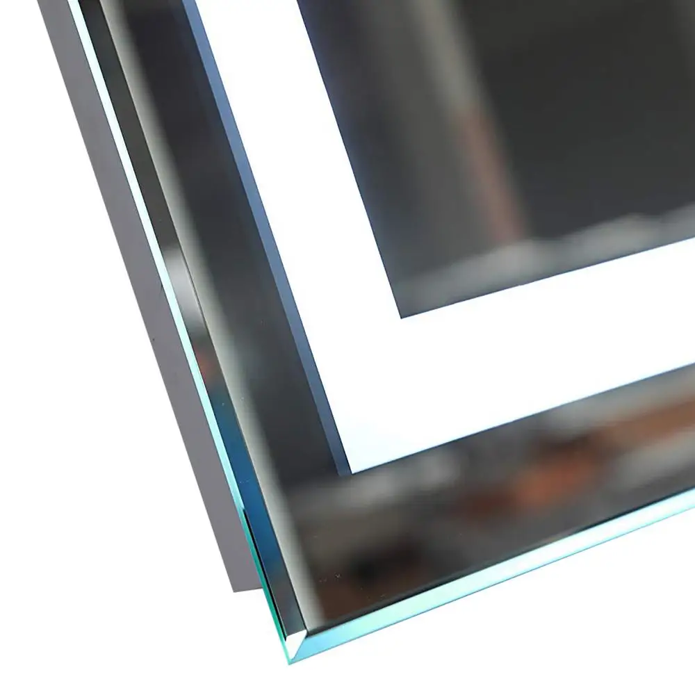 New elegance wall-mounted lighted mirrors 600 x 800mm illuminated supermarket led toilet wall mirror