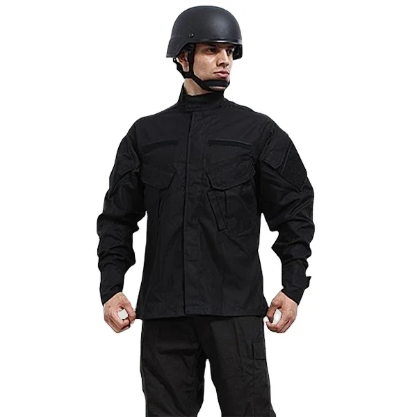 Cotton Security Guard Uniforms Men Khaki  Officer Uniform Security Jacket Pants Suit Janitor Guard Uniform