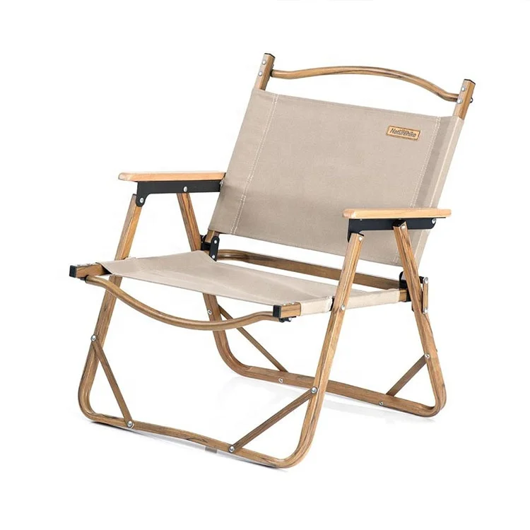 aluminum Customized  Foldable Armrest Wood beach Chair Outdoor Camping Folding Kermit Chair  Foldable Kermit Chair