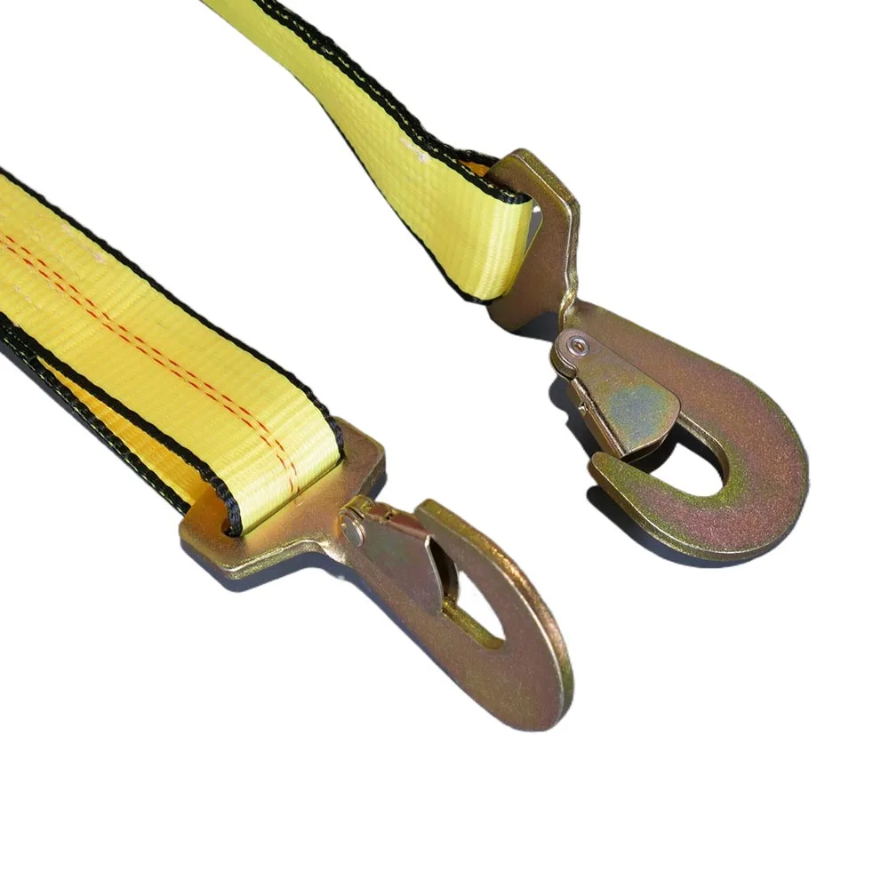 Vehicle Transport Car Tie Down  With Snap Hook Towing Strap