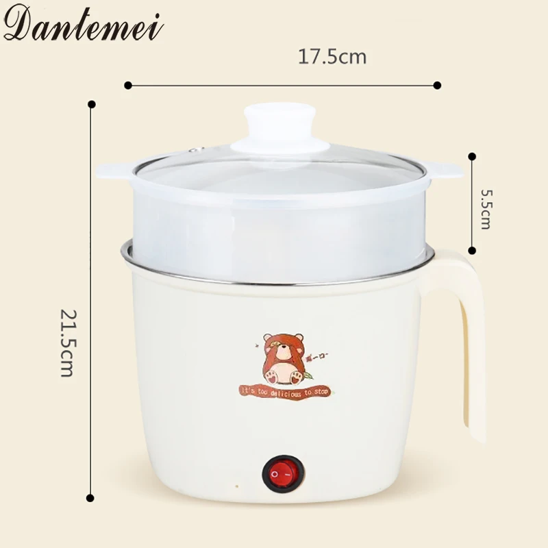 The Best and Cheapest Mini Hot Pot Multi Function Electric Cooker Pot Electric Skillet Cooking Noodle Cooker