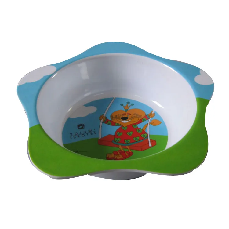 Ocean range melamine fish shaped child bowl
