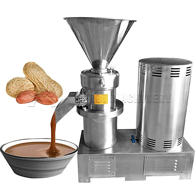 Trade Assurance mini peanut butter grinder machine/colloid mill for nuts paste/peanut butter production line