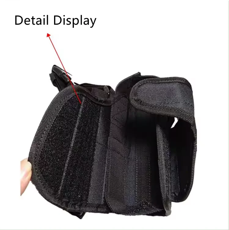 Nylon Mission Black Right Hand Drop Leg Holster Adjustable Hunting Hiking Tactical Thigh Durable  Holster