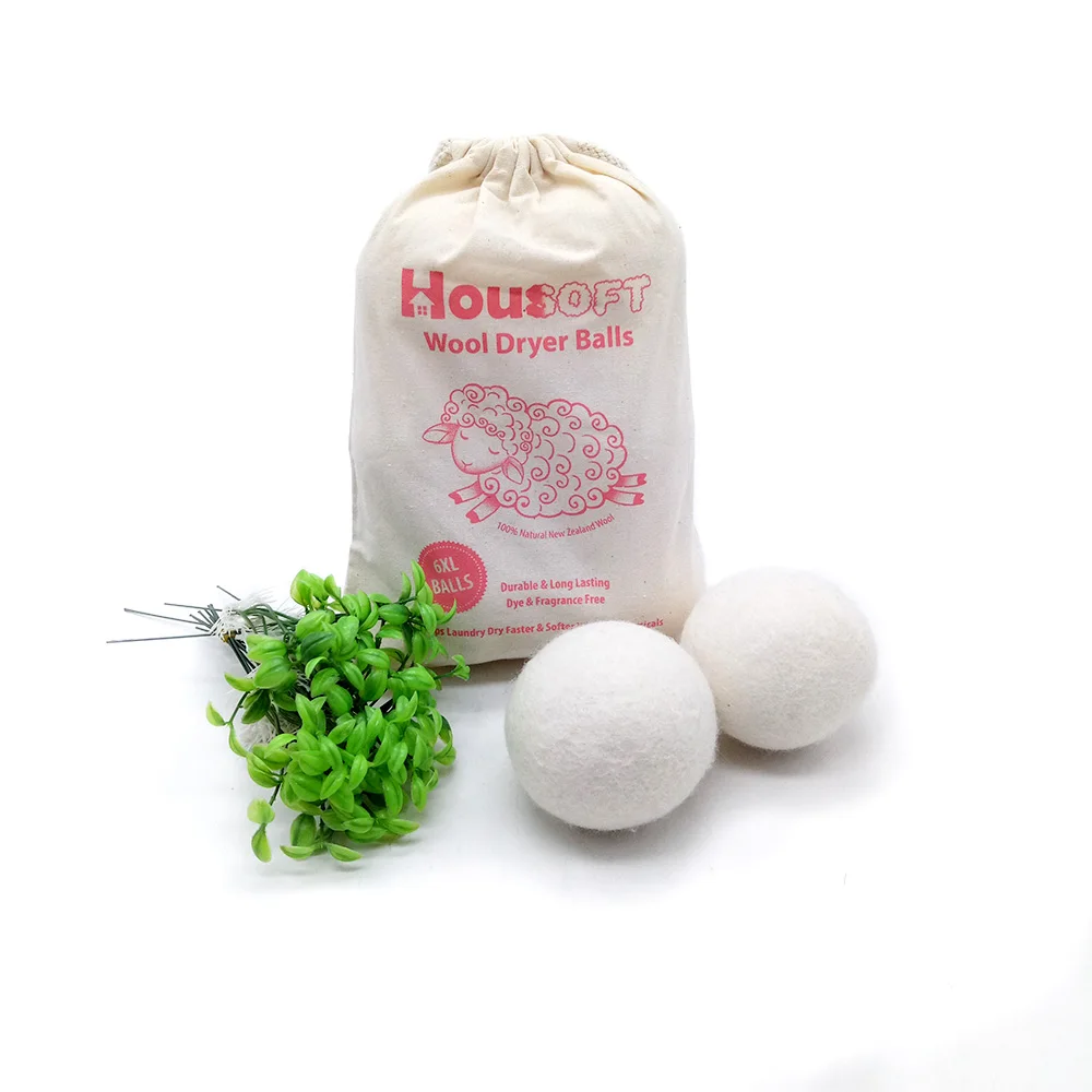 2022 Best Seller Popular Organic 2.5in Wool Dryer Balls With Bee Design