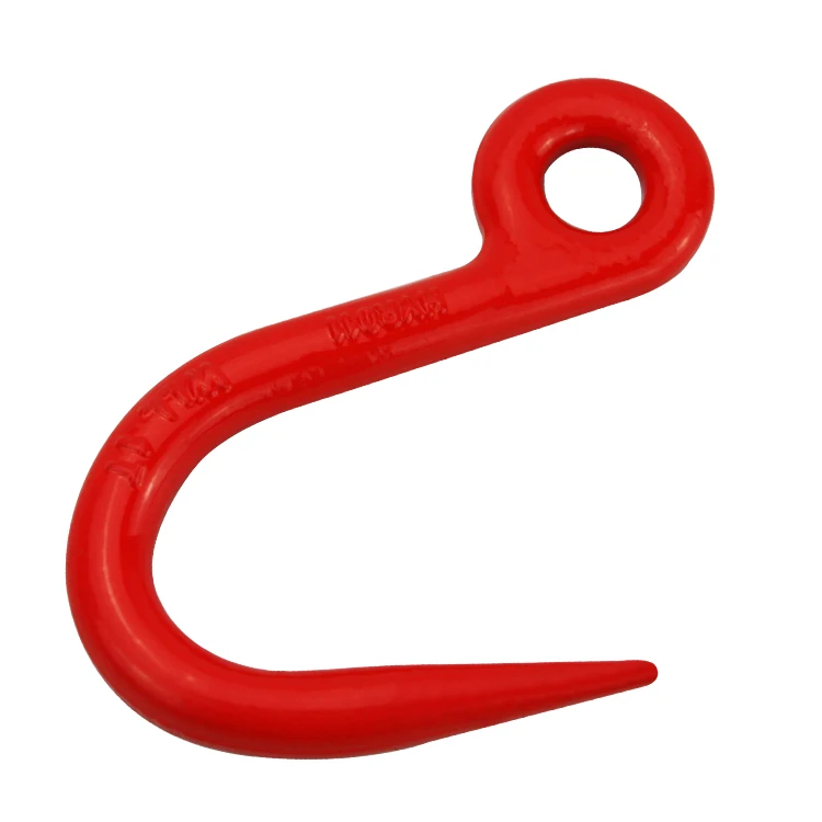 Alloy steel hook ring Steel pipe hook A ton of round eyed Eye foundry hooks for lifting
