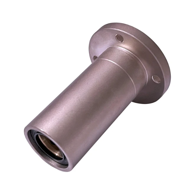 Built -in copper alloy lining sleeve extension pair -flafted inner copper -outer steel guide cover