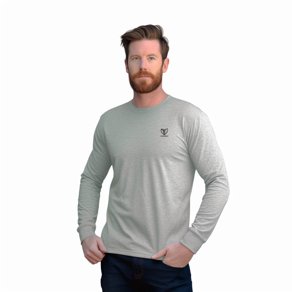 Custom 140gsm Tri Blend Hooded Long Sleeve T Shirt With Thumb Hole