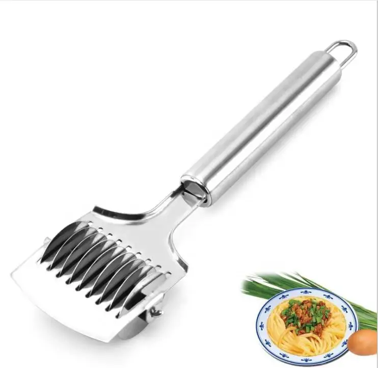 Stainless Steel Noodle Pastry Cutter Wheel Roller Spaghetti Maker Roller Dough Cutter Docker