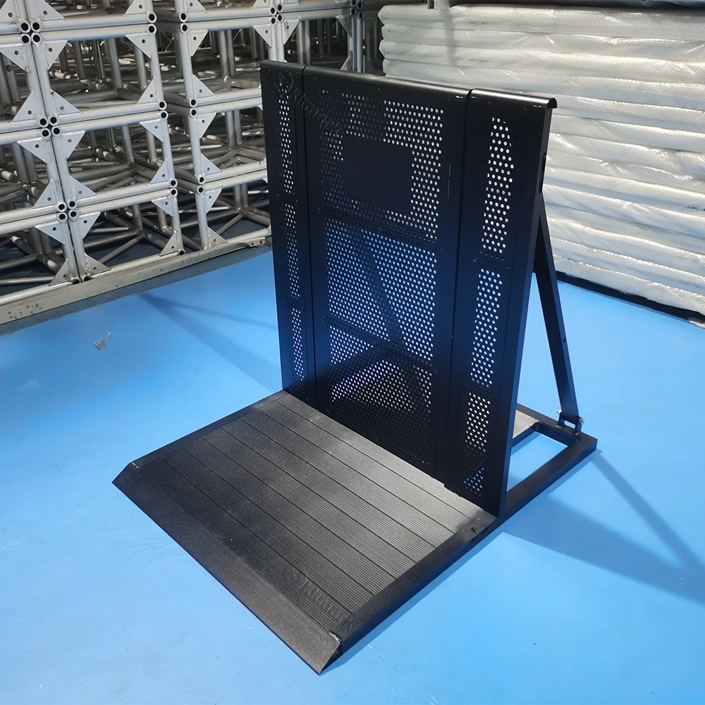 vaylong Event outdoor show concert Alu Angular anti-panic Fixed anti-ram mojo barrier Barricade trolley with door lock Safety