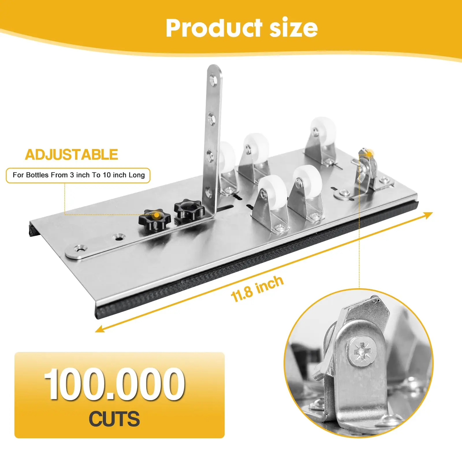 Glass Bottle Cutter Upgraded Cutting Kit Bottle Cutting Tool Suitable for Round Square and Oval Bottlenecks