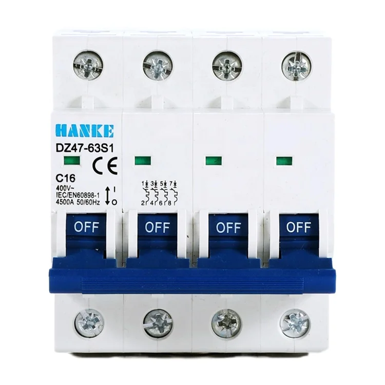 DZ47-63 однополюсный модульный корпус Микро Мини автомат защити цепи защита от перегрузки работающий на постоянном токе солнечных батарей выключатель
