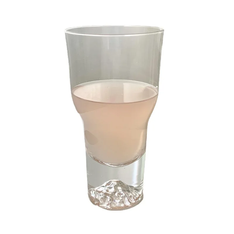 450ml 15oz Ins Style Iceberg Cup Large Capacity Mountain Shape Bottom Old Fashioned Rock Beer Soda Whiskey Water Glass Tumbler