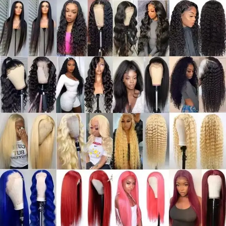 Top Quality 100% Brazilian Virgin Human Hair Wigs HD Lace Frontal Wigs With Pre Plucked Human Hair Wig For Black Women