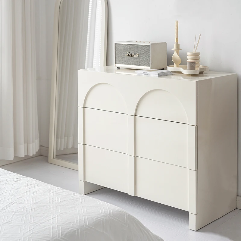Скандинавская современная мебель для спальни, гостиной, белые деревянные шкафы для хранения с 6 ящиками
