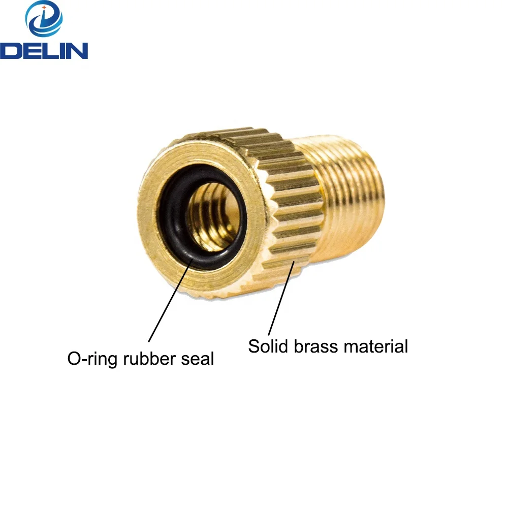 Bike Convert Presta to Schrader Adaptor Brass Presta Valve Adapter