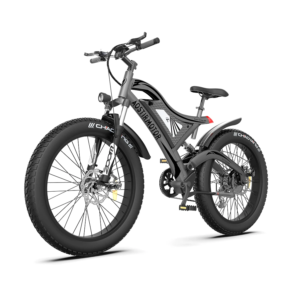 2022 Brushless Fast Speed Mid/Rear Drive 750W/1000W 48V Fat Tire Electric Mountain Bike