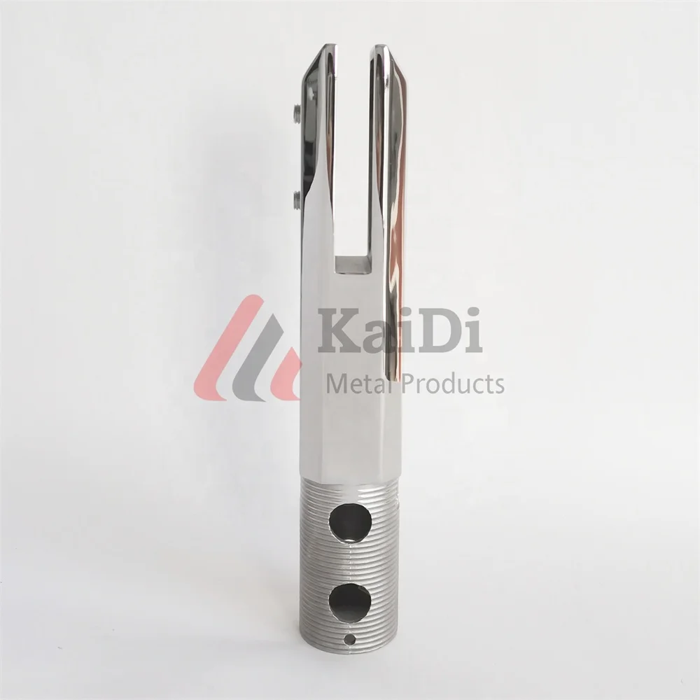 Deck stainless steel 2205 glass spigot glass railing balcony