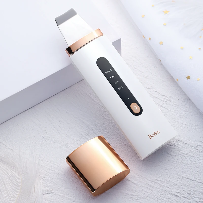 Beauty Equipment Deep Face Cleaning Machine Ultrasonic Skin Scrubber Vibrating Facial Device