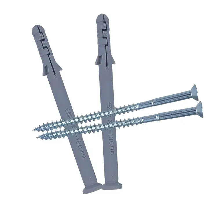 Small Yellow Croaker Plastic Expansion Pipe Nylon Expansion Bolt Screw Anchor Plug 8*120