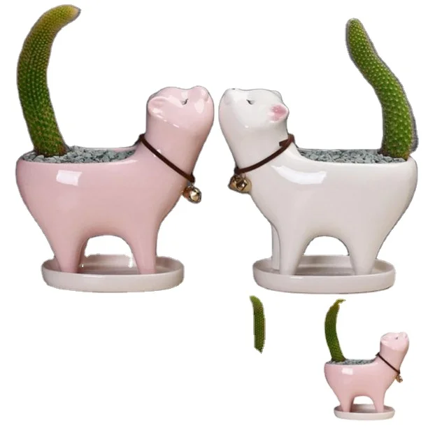Amazons Hot Sell Mini Home Decor Planter Garden Animal  Succulent Planter for Outdoor Decoration Ceramic Planter