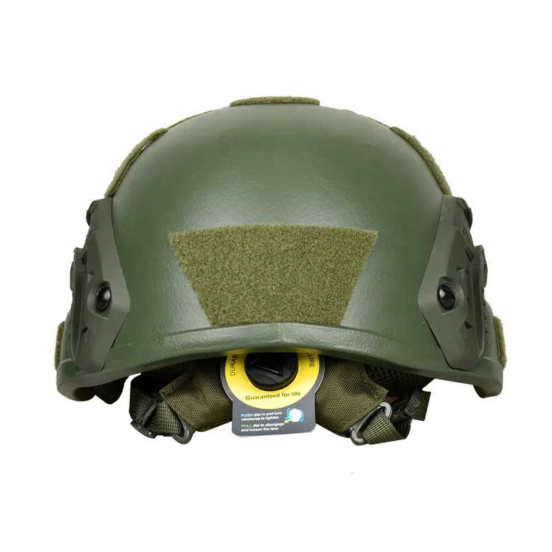 CNRSPE MICH tactical helmet UHMWPE full ear protection helmet NVG guide rail BOA dial hanging double-layer memory head pad green
