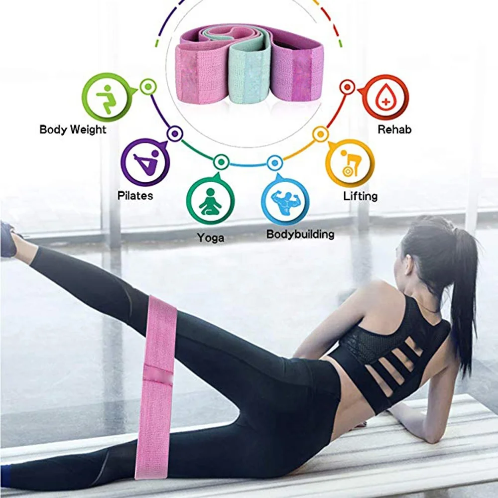 Hot Selling Hip Band Resistance Booty Exercise Elastic Bands Hip Circle Resistance Bands for Booty & Glutes Hip Circle